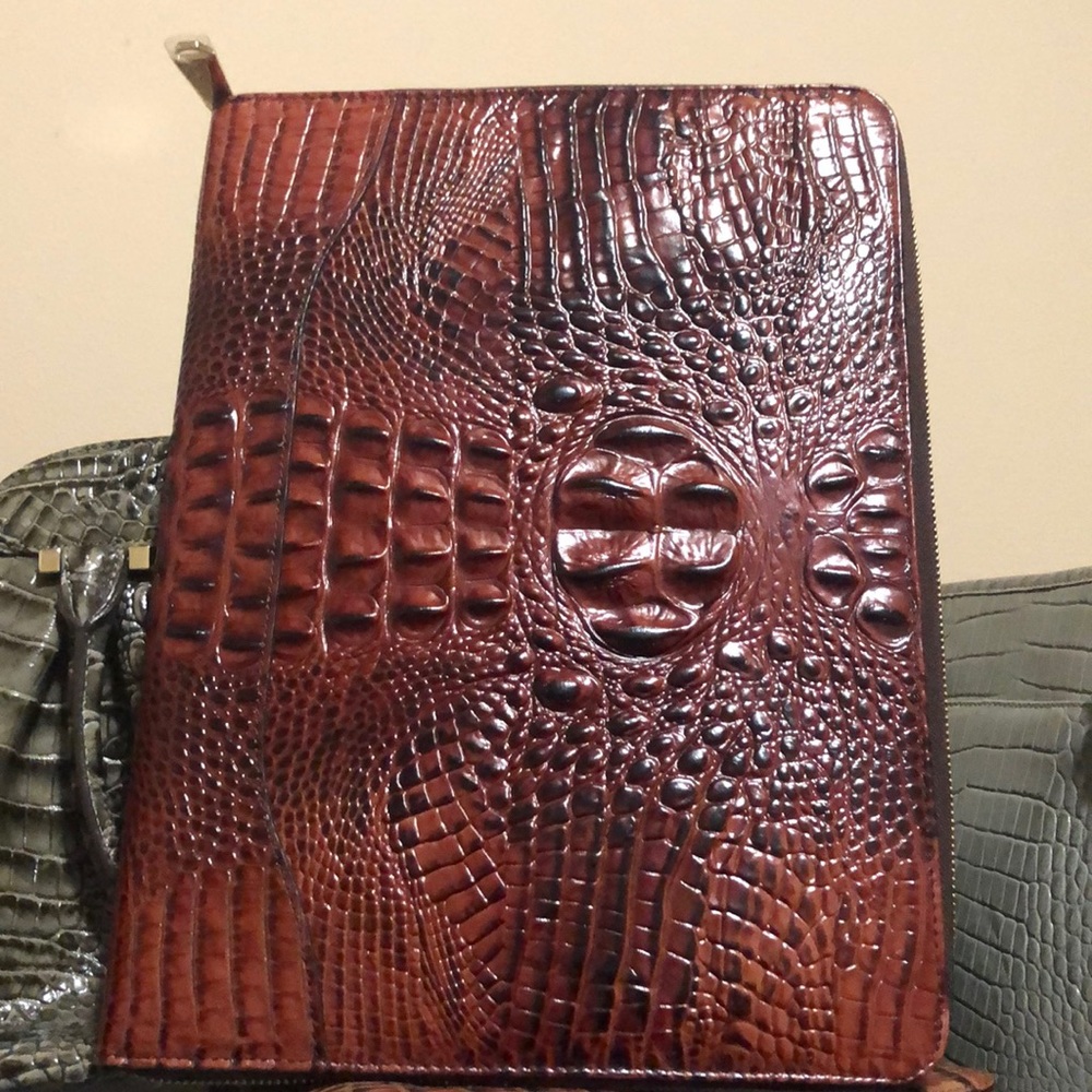 Brahmin Pecan Melbourne Dartmouth Portfolio NWOT